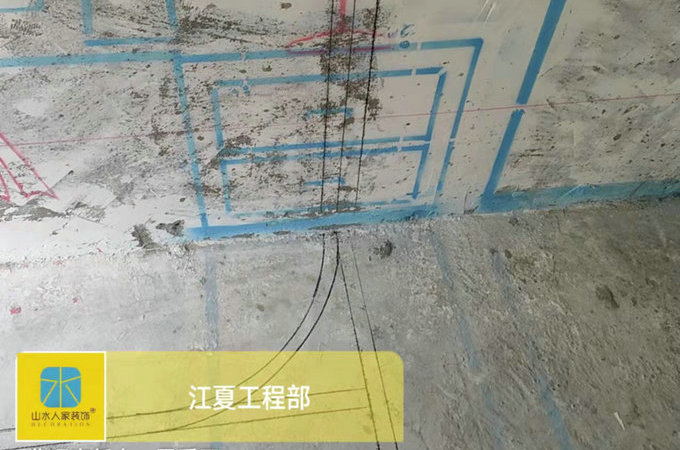 博雅豪庭水電彈線3D放樣工程巡檢