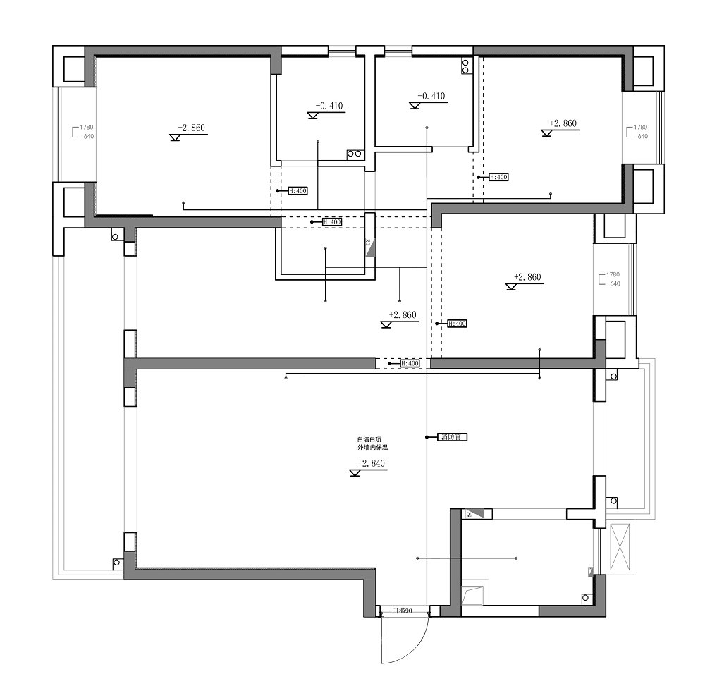 中建大公館170平新中式風(fēng)格裝修效果圖